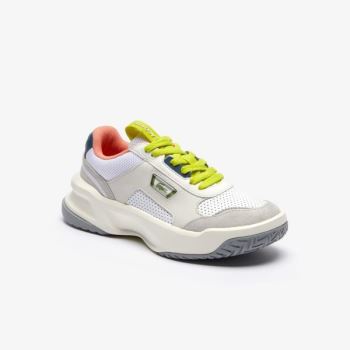 Lacoste Ace Lift Bőr and Velúr Sneakers Fehér Világos Szürke | EWNNCabi