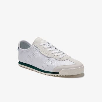 Lacoste Ascenta Bőr and Velúr Sneakers Fehér | y4Cb9cKo