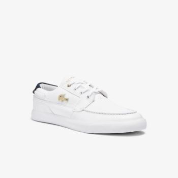 Lacoste Bayliss Deck Bőr Sneakers Fehér | gdlnk1ve