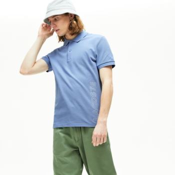 Lacoste Branded Pamut Polo Shirt Lila | TspdxWo5