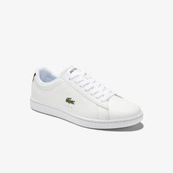 Lacoste Carnaby Evo Mesh-lined Bőr Sneakers Fehér | Nc8CvXDE