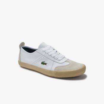 Lacoste Contest Bőr and Velúr Sneakers Fehér Fehér | GsqYANq2