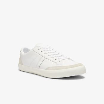 Lacoste Coupole Bőr and Velúr Sneakers Fehér Szürke | NP7JR6M0