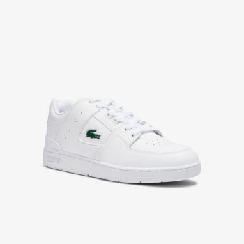 Lacoste Court Cage Bőr Sneakers Fehér | ZImW42Ec