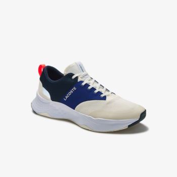 Lacoste Court-Drive Plus Textil Sneakers Fehér Sötétkék | piMeE6ig