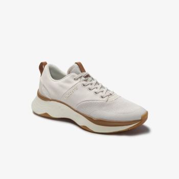 Lacoste Court-Drive Plus Vászon and Szintetikus Sneakers Fehér Fehér | Q4HV9N5y