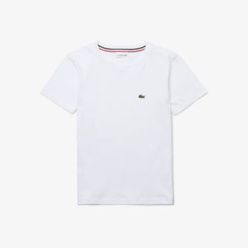 Lacoste Crew Neck Pamut Jersey T-shirt Fehér | RFS2007S