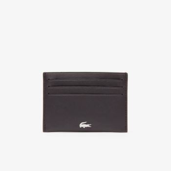 Lacoste Fitzgerald credit card holder in leather Sötétbarna | zyQNEpLj