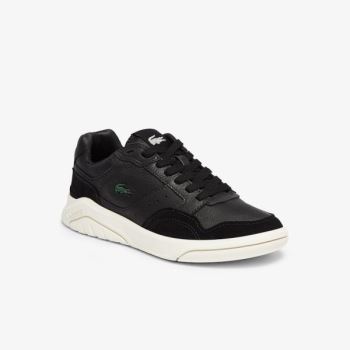 Lacoste Game Advance Luxe Bőr and Velúr Sneakers Fekete Szürke | FpwUJ1V3