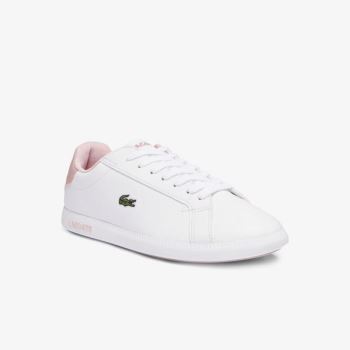 Lacoste Graduate Szintetikus Sneakers Fehér Rózsaszín | pBJoiHq2