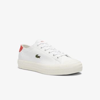 Lacoste Gripshot Bőr and Velúr Sneakers Fehér Bézs | yYckLXhC