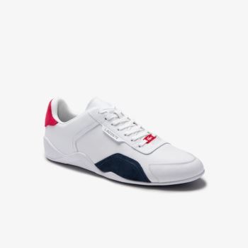 Lacoste Hapona Bőr and Szintetikus Sneakers Fehér Sötétkék Piros | gn3dyjMt