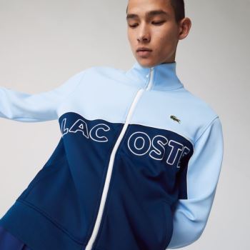 Lacoste LIVE Colorblock Neoprene Tracksuit Jacket Kék | i3tnYJLU