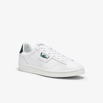 Lacoste Masters Classic Bőr Sneakers Fehér Sötétzöld | Tsc0h7oQ