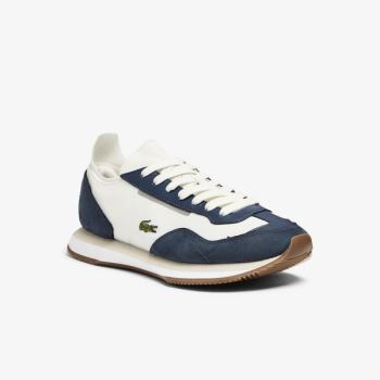 Lacoste Match Break Textil Sneakers Fehér Sötétkék | 9oWOc30o