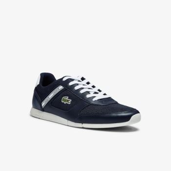 Lacoste Menerva Sport Textil and Bőr Sneakers Sötétkék Fehér | RDorZNP7