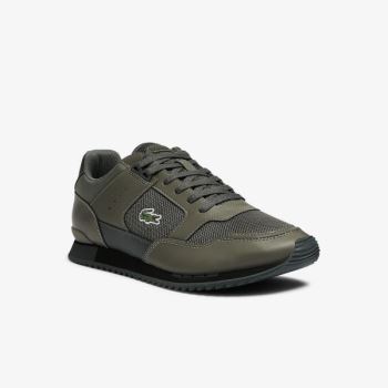 Lacoste Partner Piste Textil Sneakers Khaki Világos Khaki | pSkUQ3Is