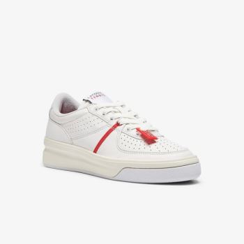 Lacoste Quantace Bőr Sneakers Piros Fehér | wgRHvntV