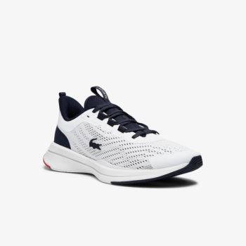 Lacoste Run Spin Textil Sneakers Fehér Sötétkék | vc6EXv1P