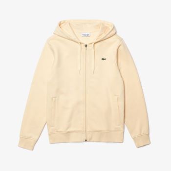 Lacoste SPORT Csuklyás Könnyű Bi-material Sweatshirt Bézs | Y1XIjgzg