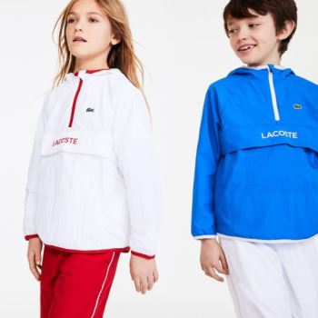 Lacoste SPORT Könnyű Jacket Fehér Piros | iB2UIejB