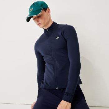 Lacoste SPORT Légáteresztő Ergonomic Zip Golf Jacket Sötétkék Kék | wSm5PMr7