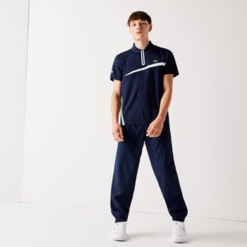 Lacoste SPORT Performance Side Zip Pálya Pants Sötétkék Kék | 1HYNXRIt