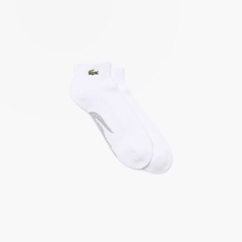 Lacoste SPORT Printed Crocodile Low-Cut Pamut Socks Fehér Szürke | P6qVzYtQ