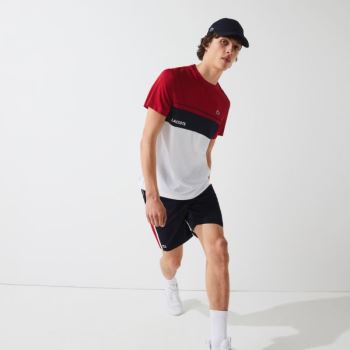 Lacoste SPORT Taffeta Tenisz Shorts Sötétkék Kék Piros Fehér | ybbB5poa