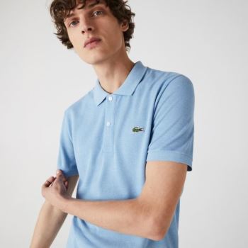 Lacoste Slim Fit Polo in Petit Piqué Kék | sTIt7HFk