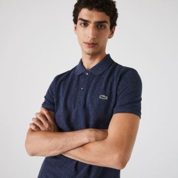 Lacoste Slim Fit Polo in Petit Piqué Kék | vpzcSeXG