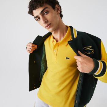 Lacoste Slim Fit Polo in Petit Piqué Sárga | VHFFiemO