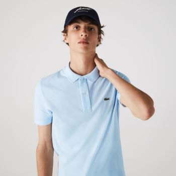 Lacoste Slim Fit Polo in Petit Piqué Világos Kék | gEuHeMVR