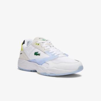 Lacoste Storm 96 LO Textil and Bőr Sneakers Fehér Korall | Dakr5ltN