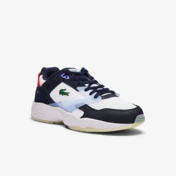 Lacoste Storm 96 LO Textil and Bőr Sneakers Sötétkék | jtu4PKzT