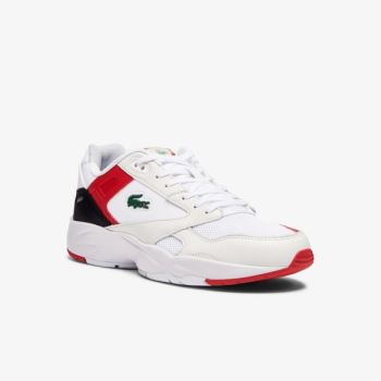 Lacoste Storm 96 Lo Mesh Colour-Pop Sneakers Fehér Piros | 4ovOY7Zx