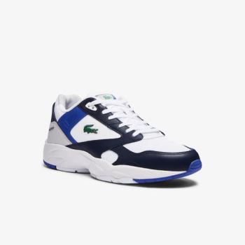 Lacoste Storm 96 Lo Mesh Colour-Pop Sneakers Fehér Sötétkék | xKOvClZ0