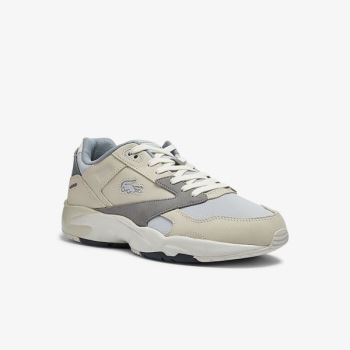 Lacoste Storm 96 Lo Nubuck Bőr Sneakers Bézs Szürke | ydAtcvGq