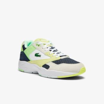 Lacoste Storm 96 Lo Velúr and Mesh Sneakers Sötétkék Világos Kék | 1J5DG57b