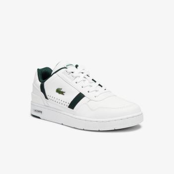 Lacoste T-Clip Bőr and Szintetikus Perforated Sneakers Fehér | dvzcaLaY