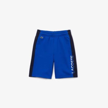 Lacoste Two-Tone Fleece Shorts Kék Sötétkék Kék | 75S1OdSB