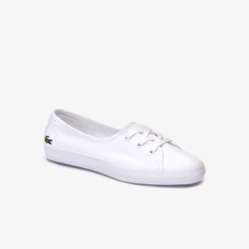 Lacoste Ziane Vaskos Vászon Sneakers Fehér | CJlNBkwA