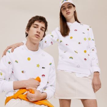 Lacoste x FriendsWithYou Design Sweatshirt Fehér | Qzp2cwTs