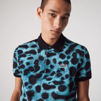 Lacoste x National Geographic Regular Fit Print Pamut Polo Shirt Fehér | De0eFrEc