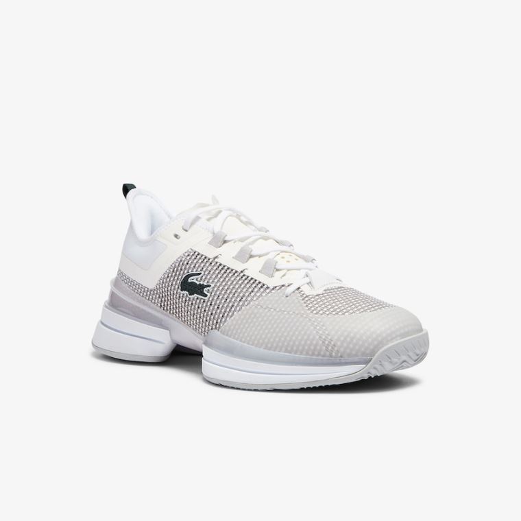 Lacoste AG-LT 21 Ultra Textil Sneakers Fehér Szürke | K5AEPJWL