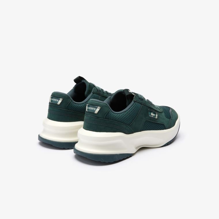 Lacoste Ace Lift Bicolour Bőr Sneakers Sötétzöld Fehér | L4Y9lXnD