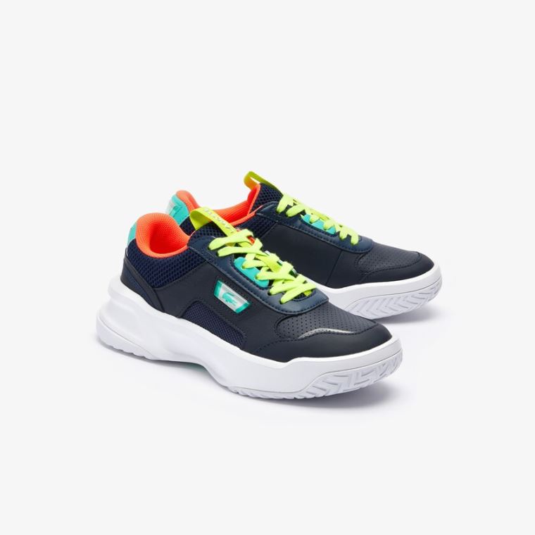 Lacoste Ace Lift Bőr Sneakers Sötétkék Türkiz | KvF50pEN