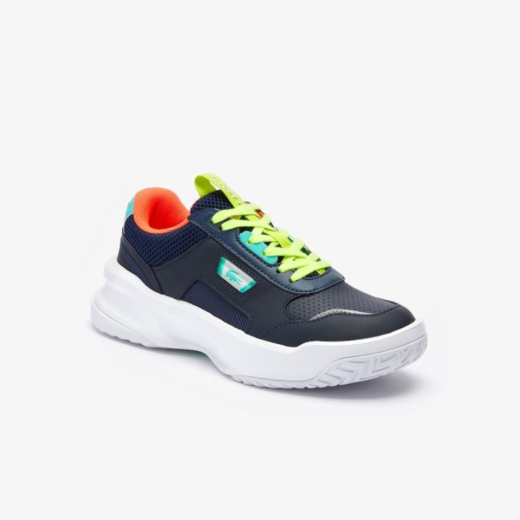 Lacoste Ace Lift Bőr Sneakers Sötétkék Türkiz | KvF50pEN