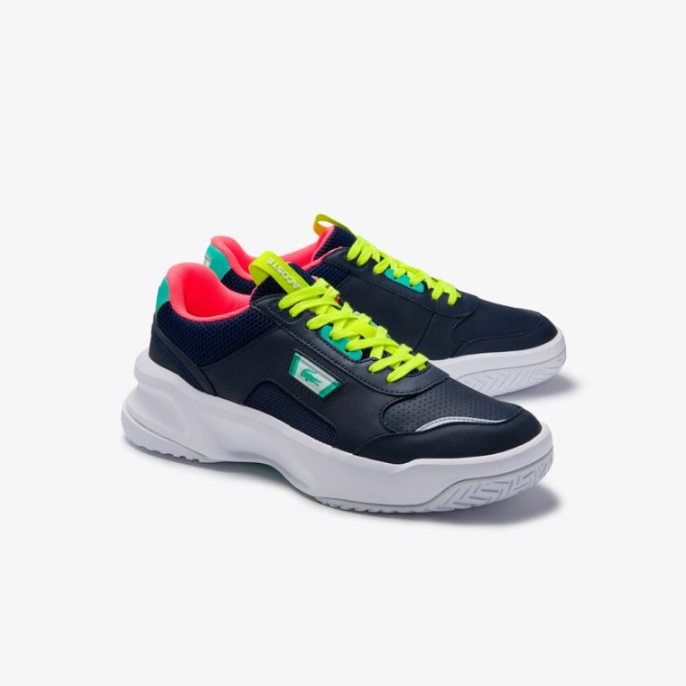 Lacoste Ace Lift Bőr Sneakers Sötétkék Türkiz | OSagtfj2