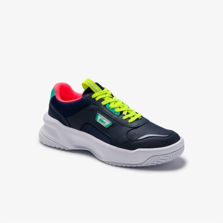 Lacoste Ace Lift Bőr Sneakers Sötétkék Türkiz | OSagtfj2